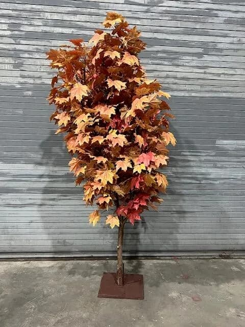 Artificial autumn foliage tree available for rental